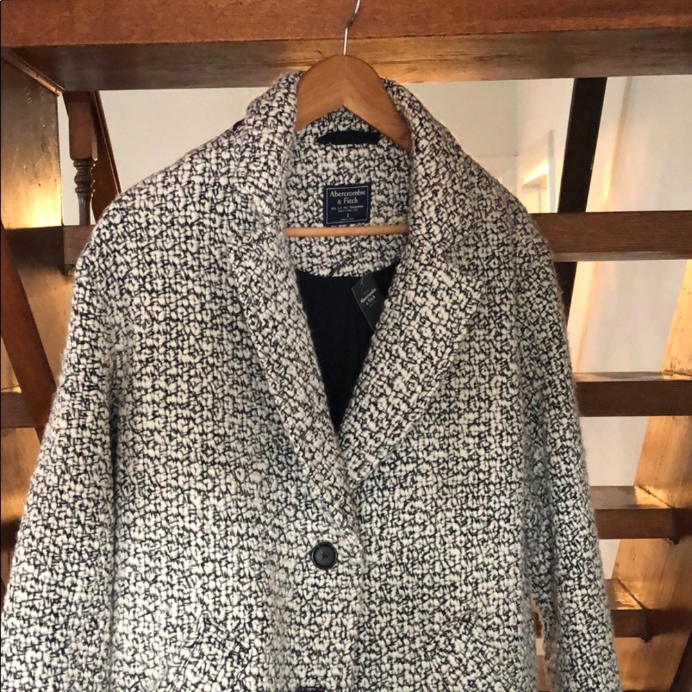 Abercrombie & Fitch Cozy Wool-Blend Jacket